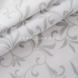 Ткань Глосс-сатин (Поплекс) 220 см 80 гр рис 1002 Silver L