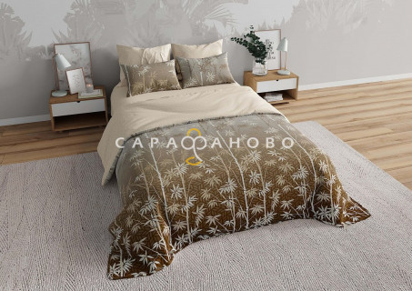 Ткань Бязь 220 см рис. Бамбук 1 (основа)