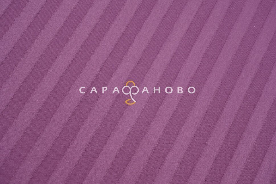 Ткань Страйп-Сатин 240 см рис. 35001 Баклажан (полоса 1х1)