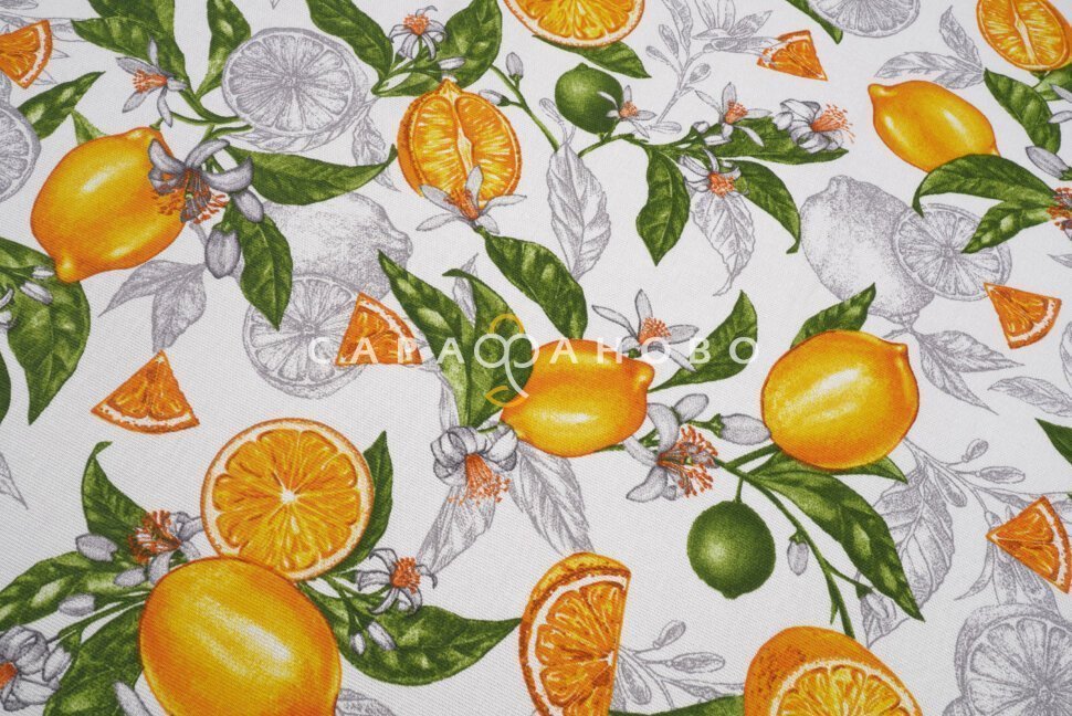 Ткань Рогожка 150 см арт. 904 рис 35072 вид 1 Lemon