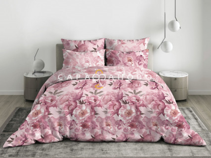 Ткань Бязь 220 см ГОСТ Премиум Пионовый аромат 71000 вид 1 (основа)