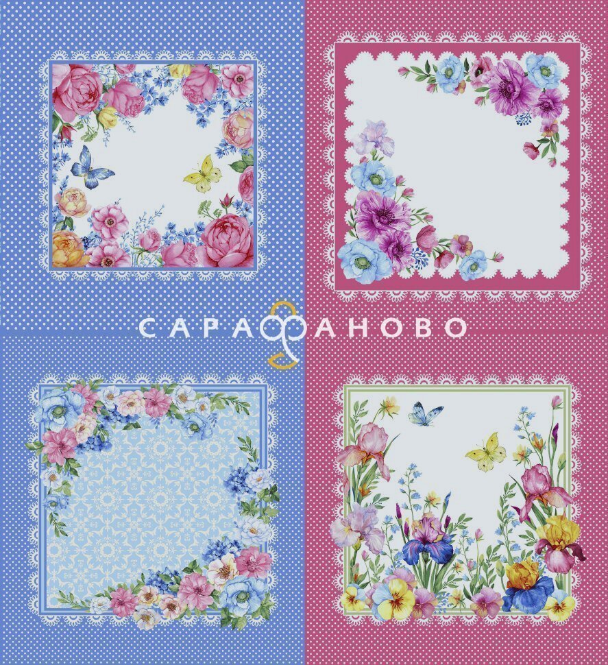 Ткань платочная 150 см рис 21271 вид 1