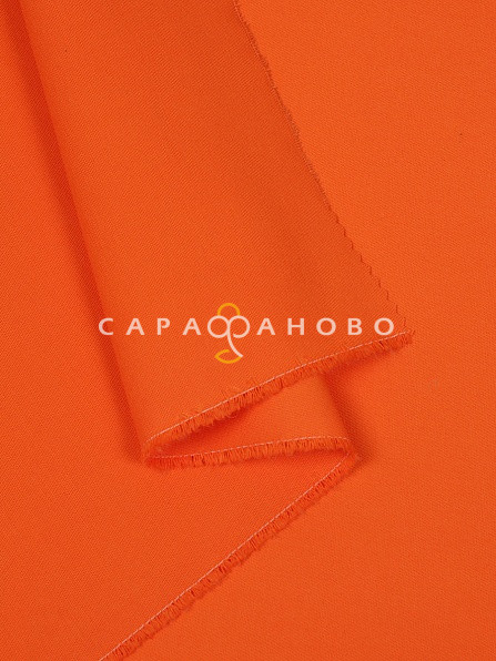 Саржа гладкокрашеная 150 см, 031 Оранжевый 260 +/- 13 г/м2