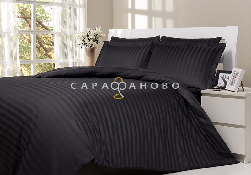 Ткань Страйп-сатин 3*3 240 см 130 гр