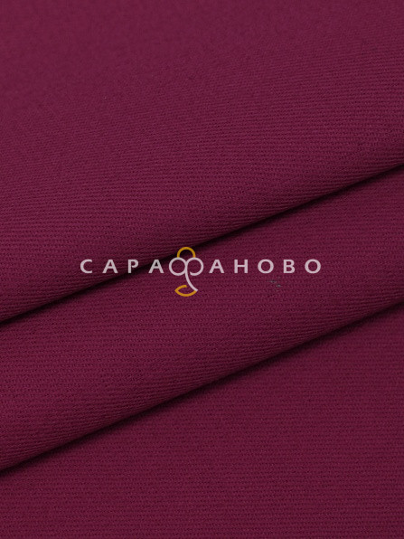 Саржа гладкокрашеная 150 см, 035 Бордо 240 +/- 13 г/м2