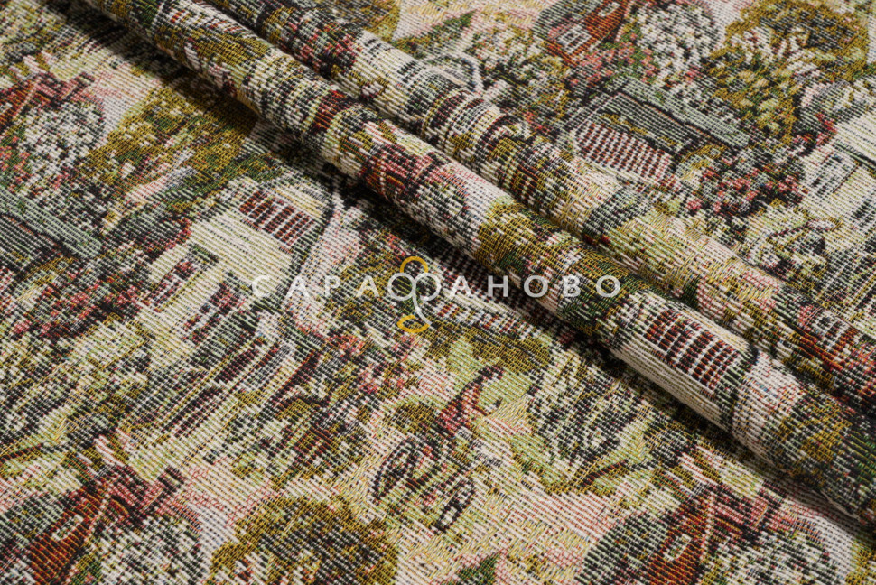 Ткань Гобелен жаккард 150 см рис ks22