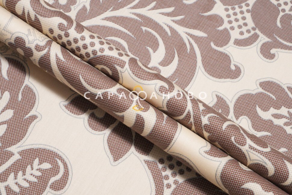 Ткань Сатин 220 см рис. 9896-1 Канары (основа)