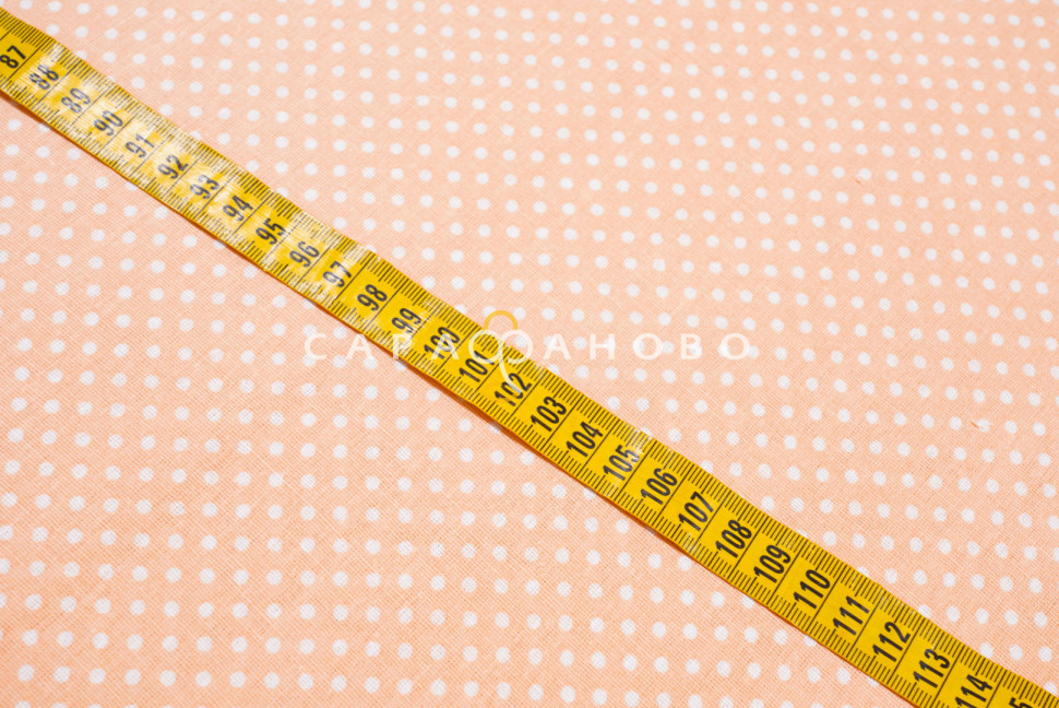 Ткань Бязь 150 см 120 гр Мелкий горошек 1590-4