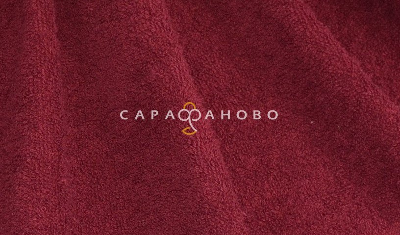Полотно махровое 220 см цвет 945 бордовый, фото 1