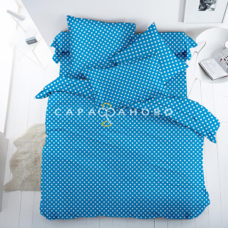 Ткань Бязь Комфорт 150 см 13164-22 Горох салатовый