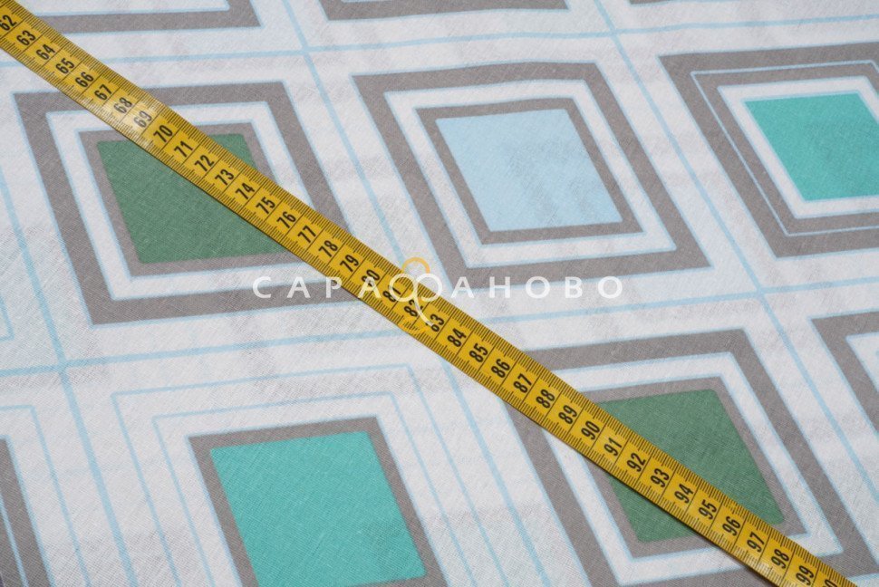 Ткань Бязь 220 см. набивная Ромбы рис. 28222/1