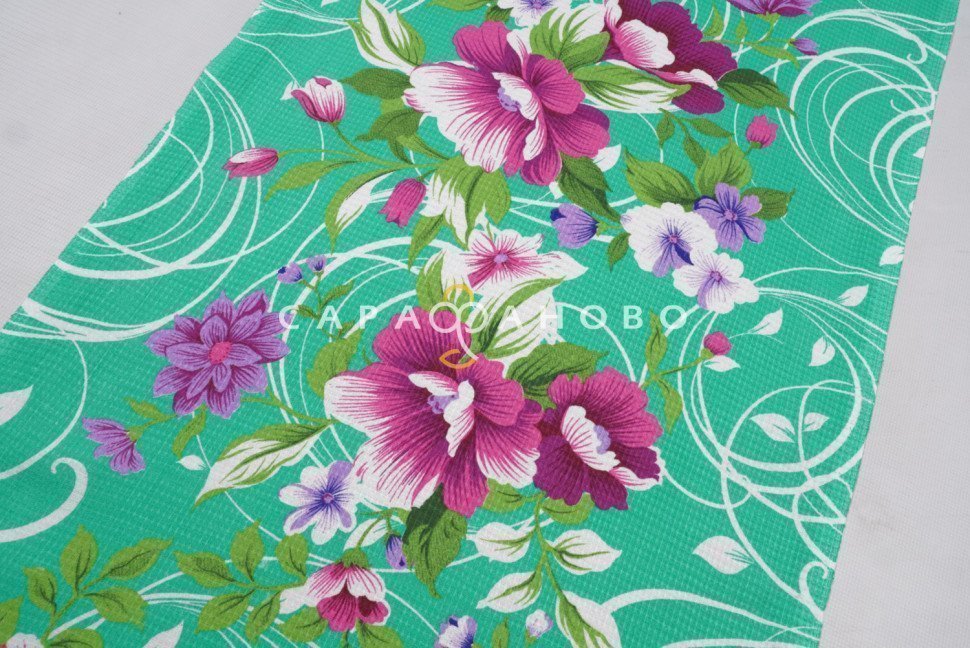 Ткань вафельное полотно (200 гр.) рис 1225 вид 2