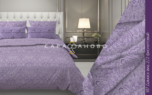 Ткань Бязь 220 см 120 гр рис. 187в2/2 Дамаск