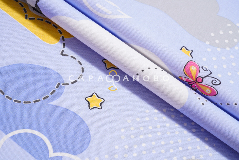 Ткань Бязь 150 см 120 гр рис. 140в2 Панды