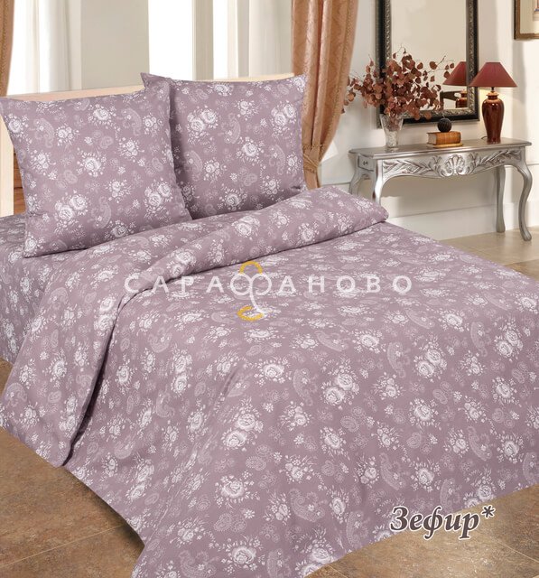 Ткань Бязь 220 см 120 гр рис Зефир вид 1