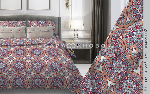 Ткань Бязь 150 см 120 гр рис. 119в9  Розетки