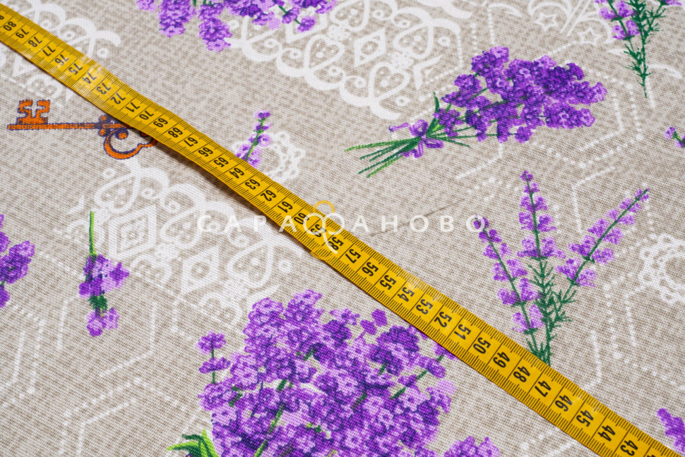 Ткань Рогожка 150 см 155 гр Лаванда (461-1)