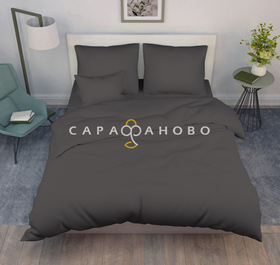Ткань Перкаль гл/к 220 см 115 гр рис Графит