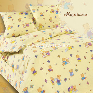 Ткань Бязь 150 см Детская коллекция "Милашки" рис 4500 вид 1