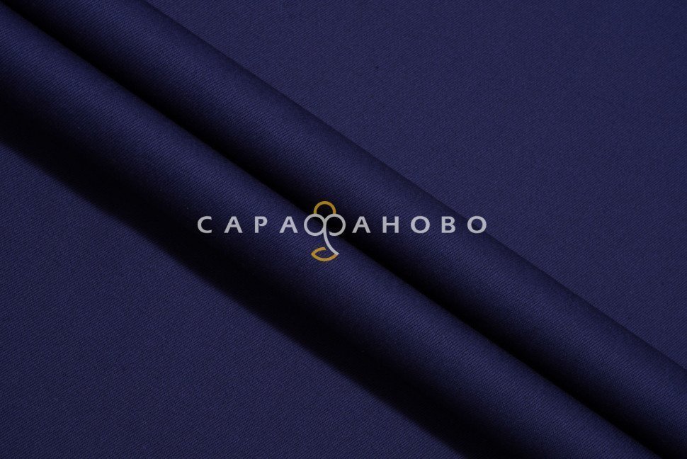 Ткань Саржа 150 см 240 гр №269 Темно-синий