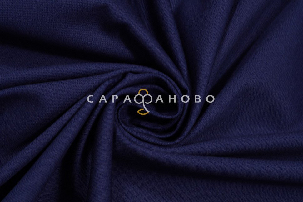 Ткань Саржа 150 см 240 гр №269 Темно-синий