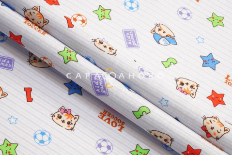 Ткань Ситец 95 см "Футбол" рис 21249 вид 3