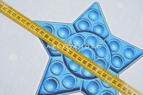 Ткань бязь 150 см рис Кнопки 10178 вид 2