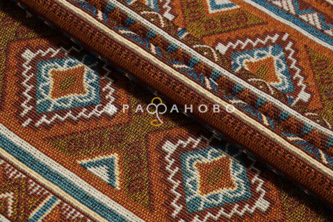 Ткань Гобелен жаккард 150 см рис KS34