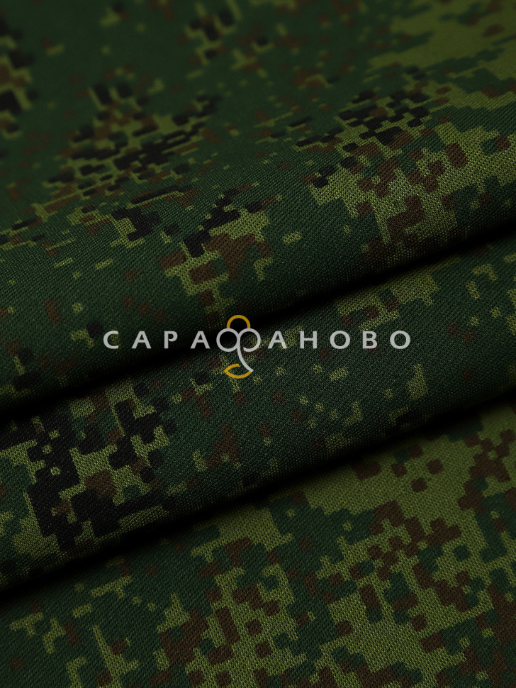 Ткань Саржа костюмная набивная 150 см, 123-1 Цифра