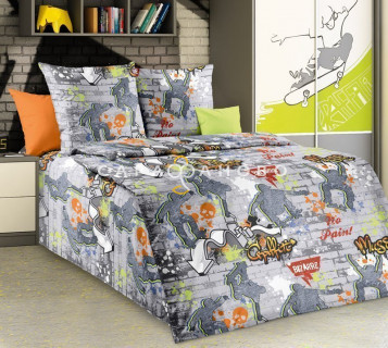 Перкаль 150 см рис. 203001 Стрит-арт (основа)