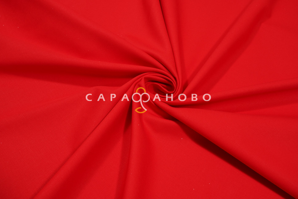 Ткань Саржа 150 см 260 гр №034 Красный
