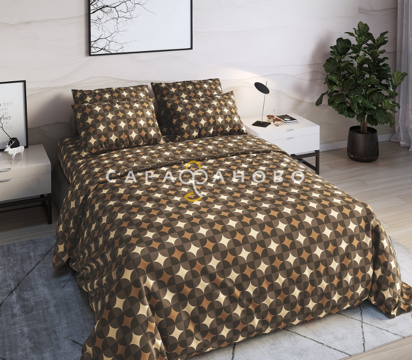 Ткань Бязь 220 см рис. 28554/1 Арт-деко