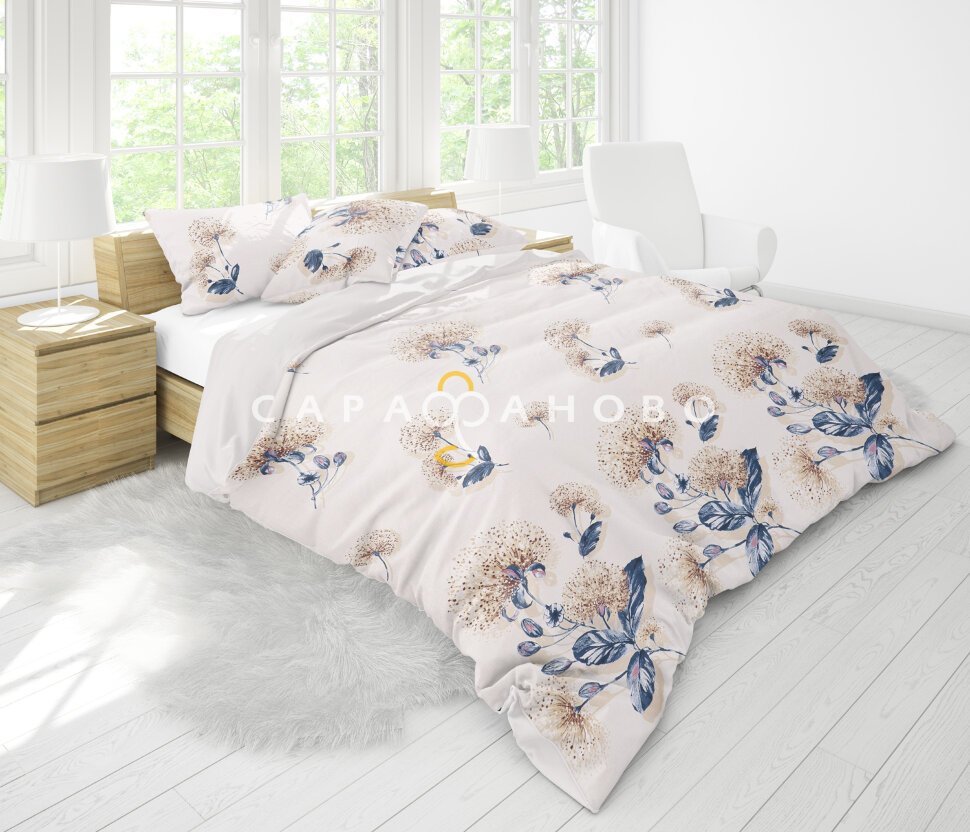 Ткань Бязь 220 см рис. 9660-1